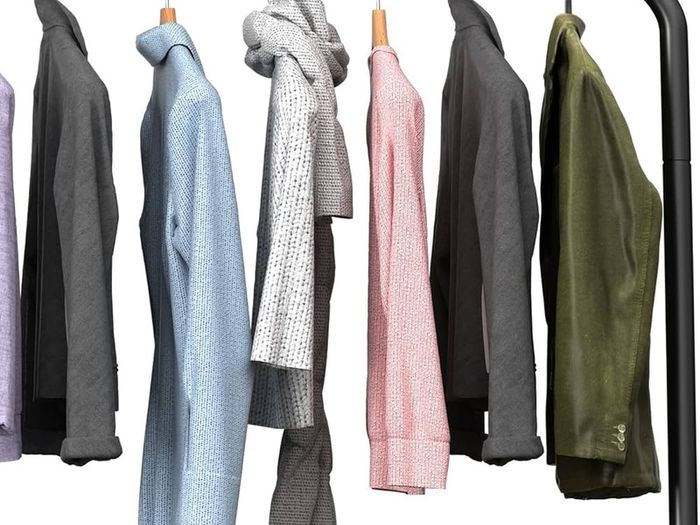Clothes Rails For Bedroom, Free Standing Coat Racks, Heavy Duty Clothes Rack, Metal Clothes Stand, Minimalism Garment Rack for Coats, Skirts, Shirts, Sweaters