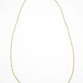 925 Vintage Gold Plated Sterling Silver Italian Signed Flat Curb Diamond Cut Long Chain Image 3