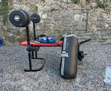 weights Bench boxing bag