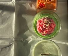 Set of 3 handmade Wellove soy candles - brand new