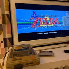 Nintendo SNES Super Nintendo Bundle Controller, Power Supply, Game & EverDrive - tested and working