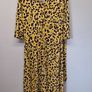 F&F mustard animal print shirt dress size UK 12 Image 4
