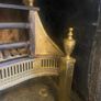 Antique brass fireplace insert Image 3