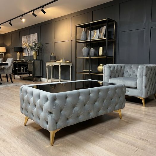 Chester Lux grey Coffee Table 83x63x35cm Free Delivery