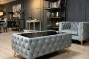 Chester Lux grey Coffee Table 83x63x35cm Free Delivery