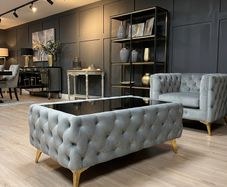 Chester Lux grey Coffee Table 83x63x35cm Free Delivery