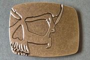 Belt buckle, skull design.