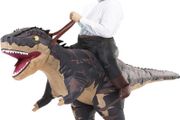 SEASONAL SALE  Inflatable Dinosaur Costumes Adult Size T-REX Ride on Halloween Costume Funny Dino Blow up Costume