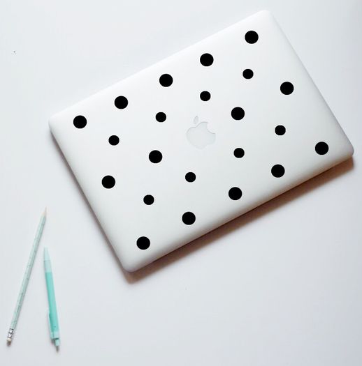 Dot Laptop Stickers, Dots, MacBook decal, Laptop Decal, Computer Decal