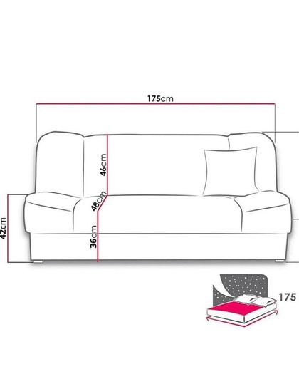 Black Sofa bed