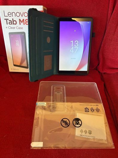 Lenovo Tab M8 4th gen tablet with accessories