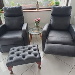 2 leather recliner