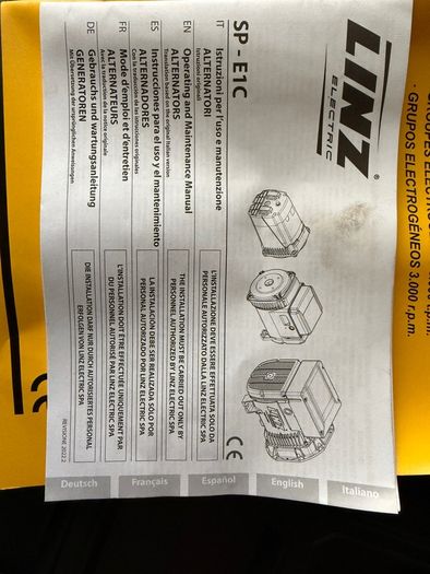 Generator AY-9500-H-MN-E - Single-phase 230V - Honda GX