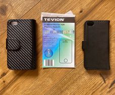iPhone 5 Black Wallet Protective Cases + Screen Protectors