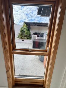 Tall Double Glazed Timber/Aluminium Window 900 x 2050mm