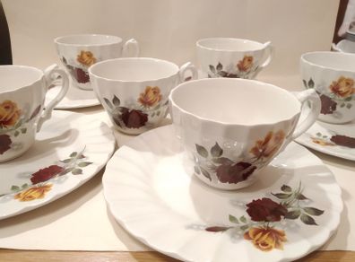 Vintage Myott Meakin 1982 Staffordshire England cups and plates