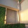 Beige storage trunk with metal fittings Image 3