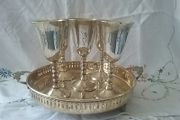 Brass Goblets &amp; Tray