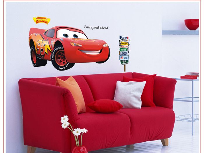 Disney Pixar Cars Lightning McQueen Wall Sticker