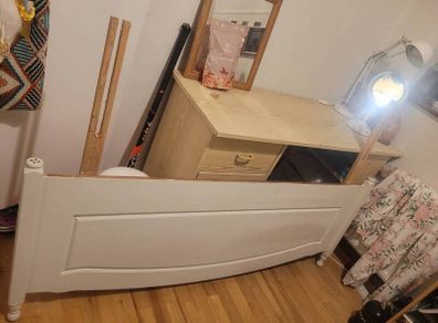 Free white wooden kingsize headboard, Celbridge