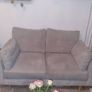 Light grey 2 seater sofe. Image 9