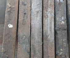 Oak railways sleepers