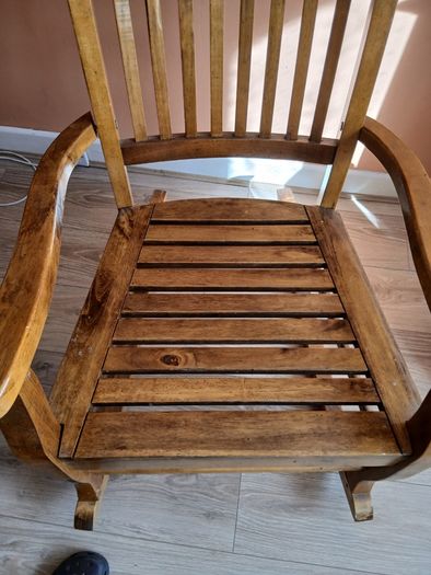 Solid wood rocking chair