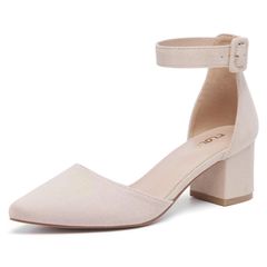 Brand New TLOLA Ladies Mid Heel Court Shoes Elegant Sandals Pumps for Weddings Parties 5.7cm size 37