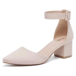 Brand New TLOLA Ladies Mid Heel Court Shoes Elegant Sandals Pumps for Weddings Parties 5.7cm size 37