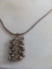 silver chain and pendant