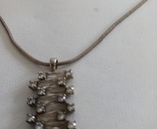 silver chain and pendant