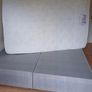 4ft 6 double Divan grey bed & mattress Image 3