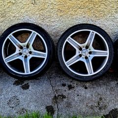 R18 5X112 Mercedes-Benz AMG alloy wheels with new tyres
