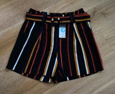 Brand New Striped ladies dressy shorts Size 10