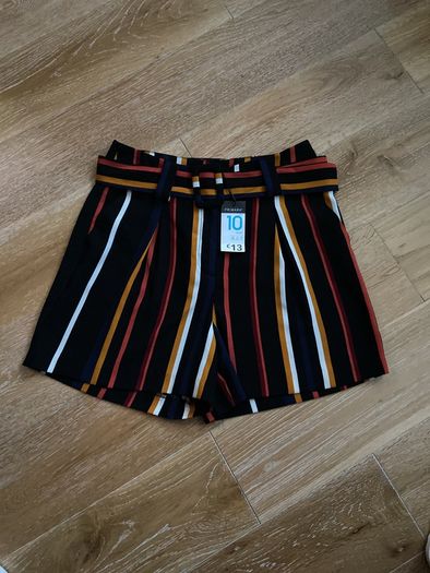 Brand New Striped ladies dressy shorts Size 10