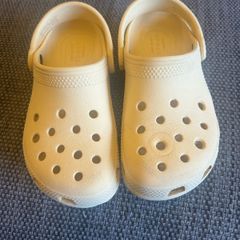 UK 12 yellow crocs