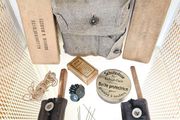 Vintage 1950s  Swiss Army uniform and boot cleaning, grooming, and repair kit Collectable Militaria