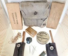 Vintage 1950s  Swiss Army uniform and boot cleaning, grooming, and repair kit Collectable Militaria