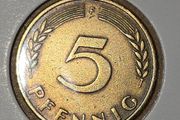 1950 Germany 5 Pfennig (Mint Mark F) - Vintage Collectible Coin
