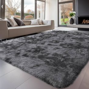 MULTIPLE SIZES AVAILABLE Rugs Living Room 160x230cm, Grey Area Rugs for Bedroom, Washable Anti Slip Extra Large Shaggy Soft Rug Fluffy Modern Floor Carpets Mat Beside Rugs for Kids Living Room