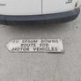 old aluminum road sign Image 2