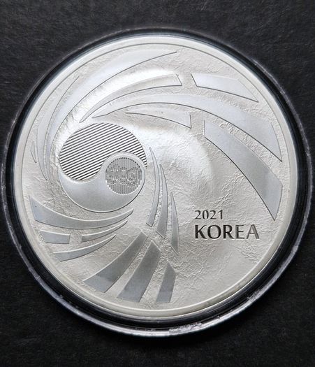 2021 South Korea 1 oz .999 Silver K-Series Taekwondo