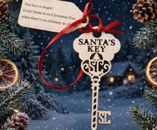 Santa's Magic Key Wooden Key & Keepsake Tag
