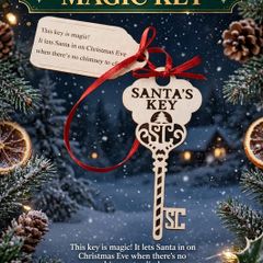 Santa's Magic Key Wooden Key & Keepsake Tag