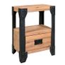 Nightstands 2 pcs Solid Acacia Wood Steel 40x30x54 cm Image 6