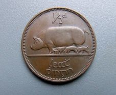 1953 Half Penny