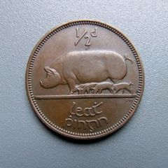 1953 Half Penny