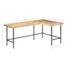 Desk 180x120x76 cm Solid Mango Wood Image 3
