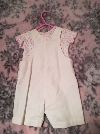adams baby 2 Piece Outfit, Linen dungaree,s and top set,