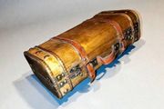 Decorative large wooden box
